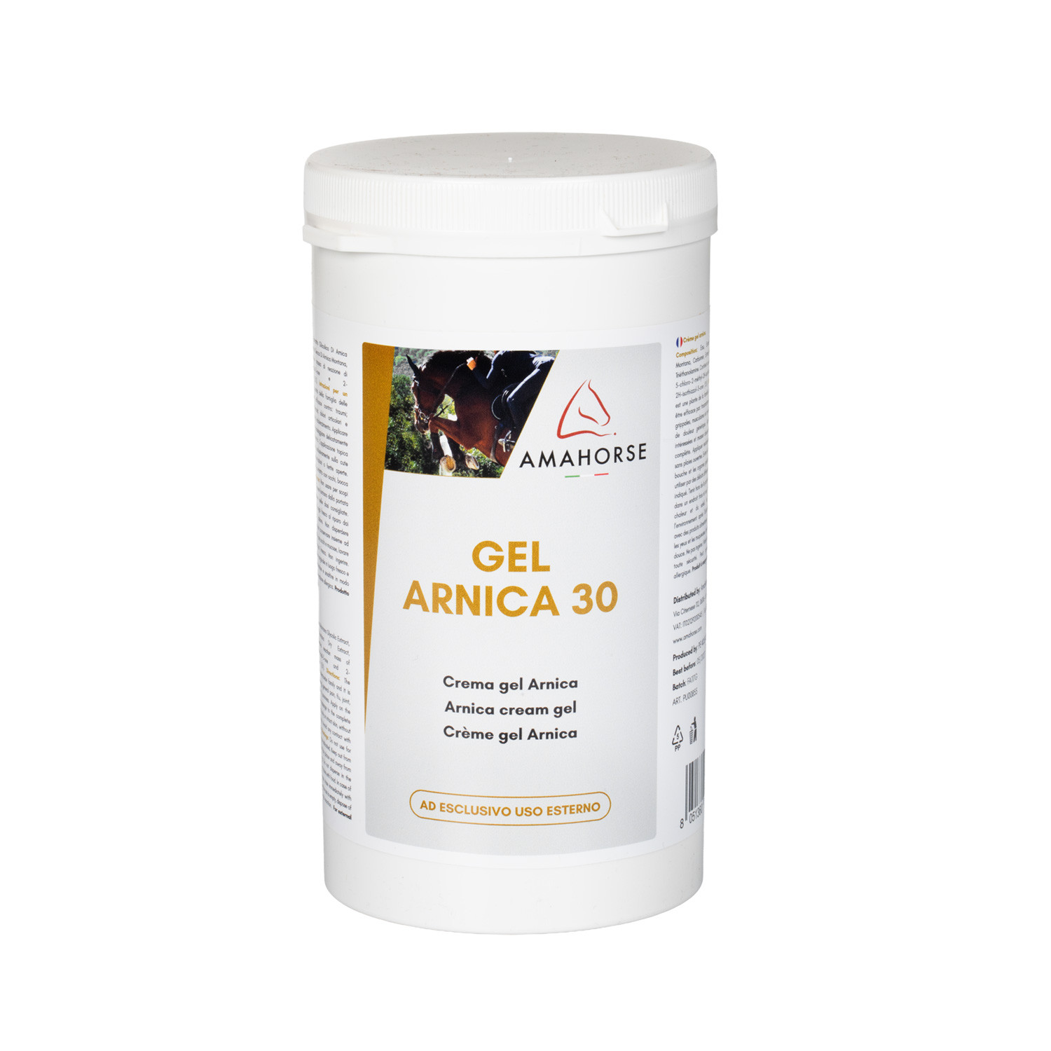 Gel mit Arnica montana Extrakten für Pferdebeine