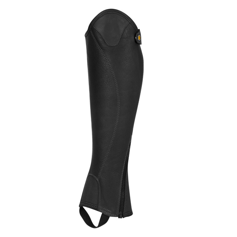 Unisex Kurzgamaschen aus Leder mit Reißverschluss