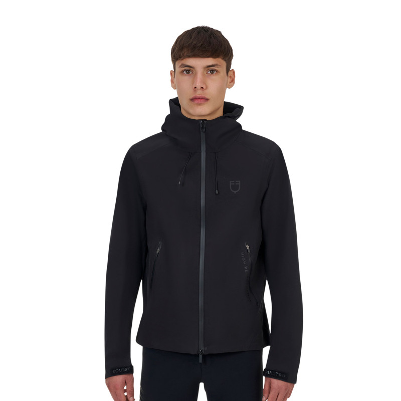 Herren Softshelljacke Slim Fit mit Kapuze