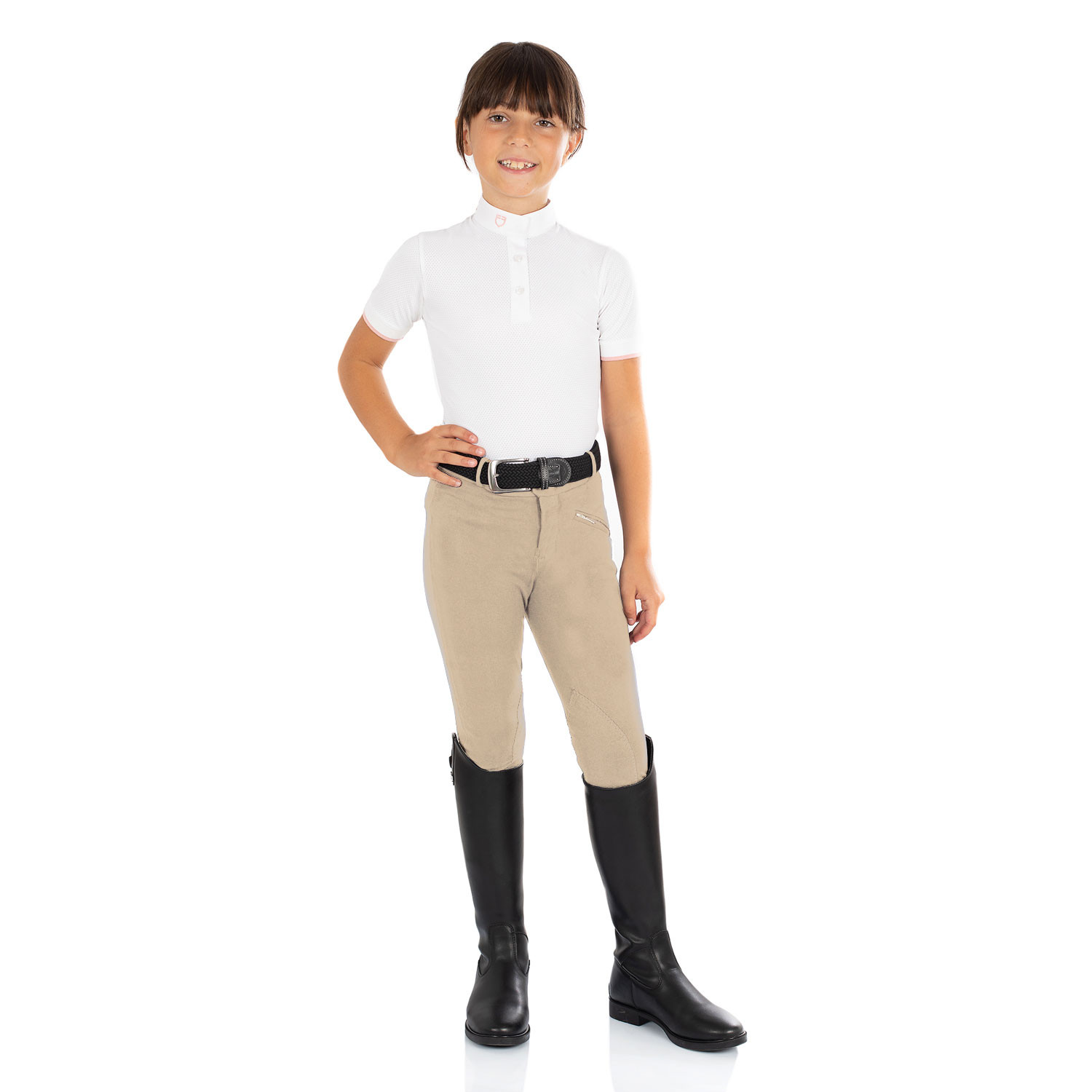 Junior Slim Fit Reithose aus bi-elastischem Baumwollstoff