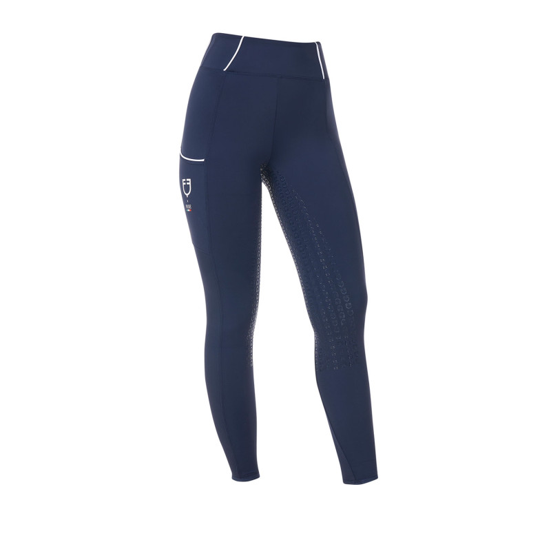 Damen Slim-Fit-Leggings mit Silikon-Vollbesatz