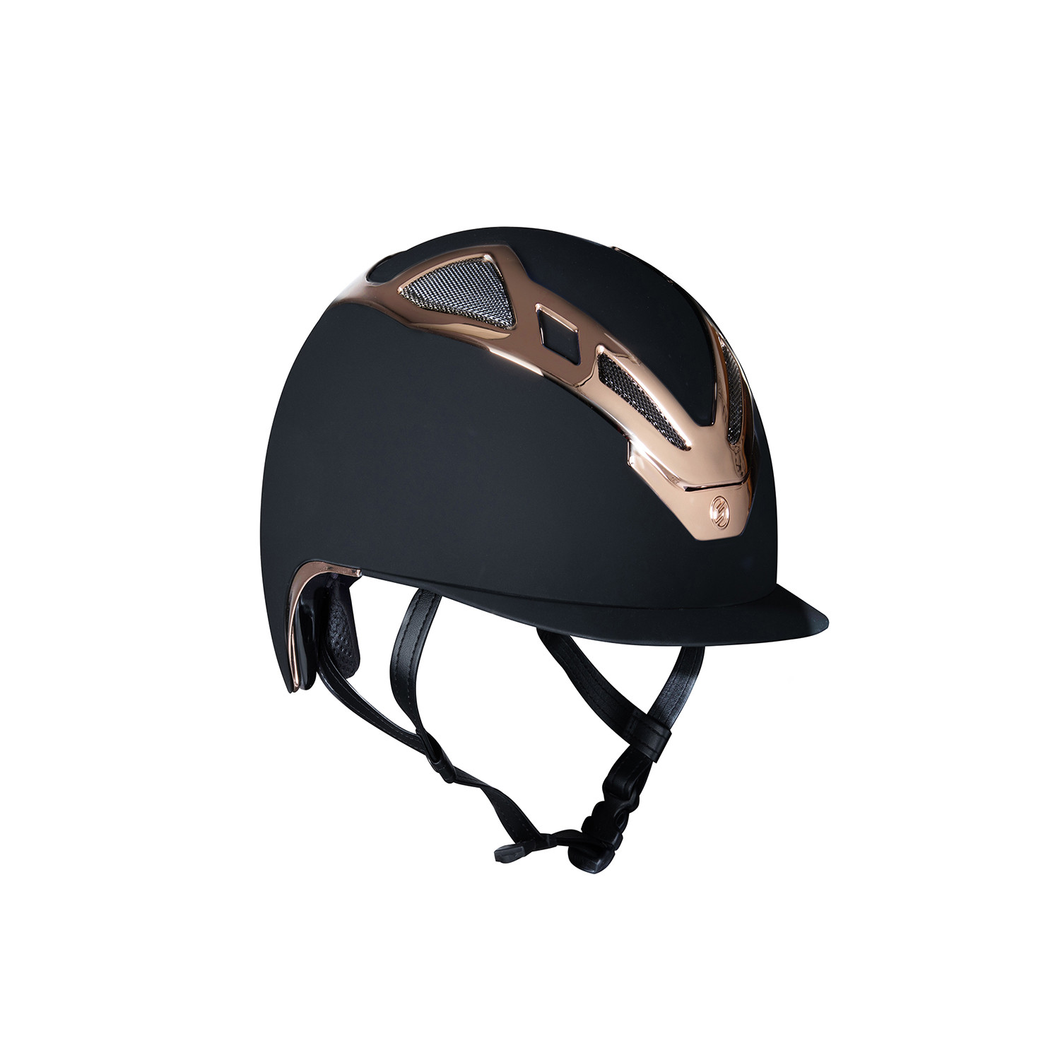 Apex Chrome Helm schwarz matt/roségold