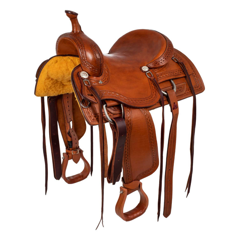 Wade-Westernsattel mit Randprägung