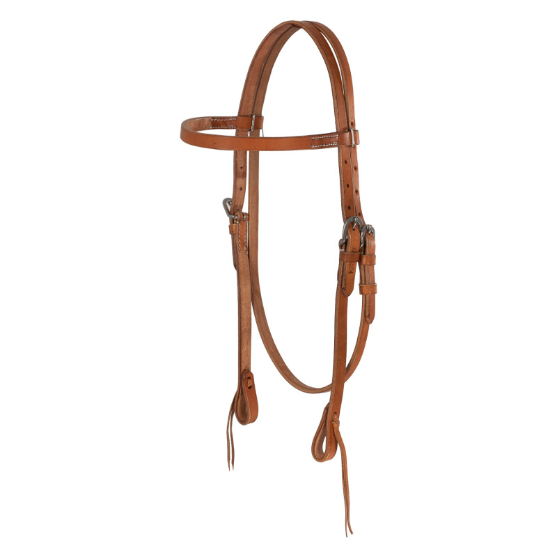 Lakota Kopfstück aus geöltem Leder