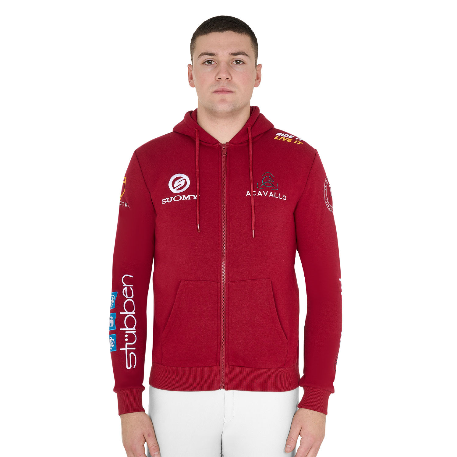 Herren-Hoodie mit Reitwelt-Logos