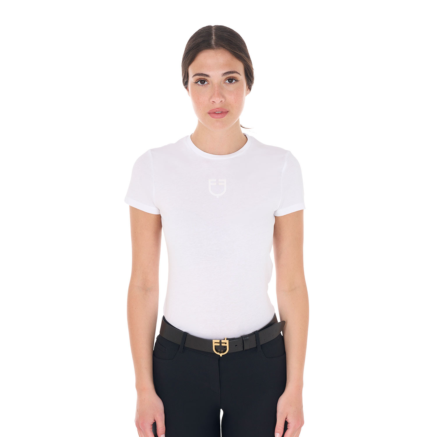 Damen Slim Fit T-Shirt aus Baumwolle