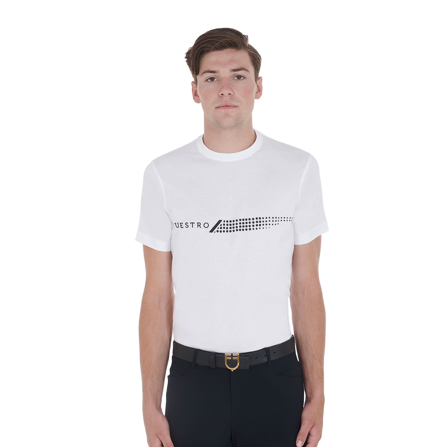 Schmal geschnittenes Herren-T-Shirt aus Baumwolle