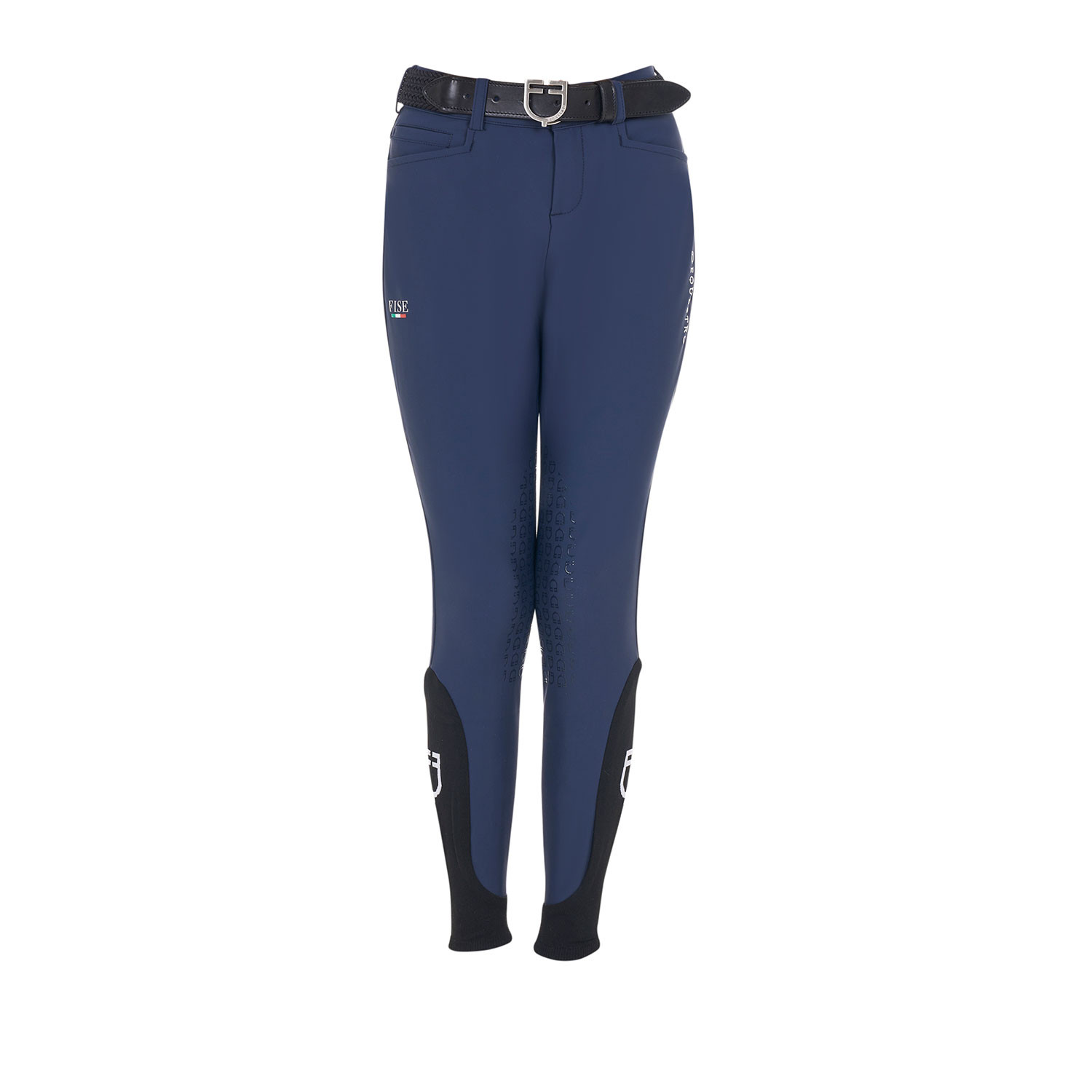 Kinder Slim Fit Reithose mit Silikon-Logo-Grip