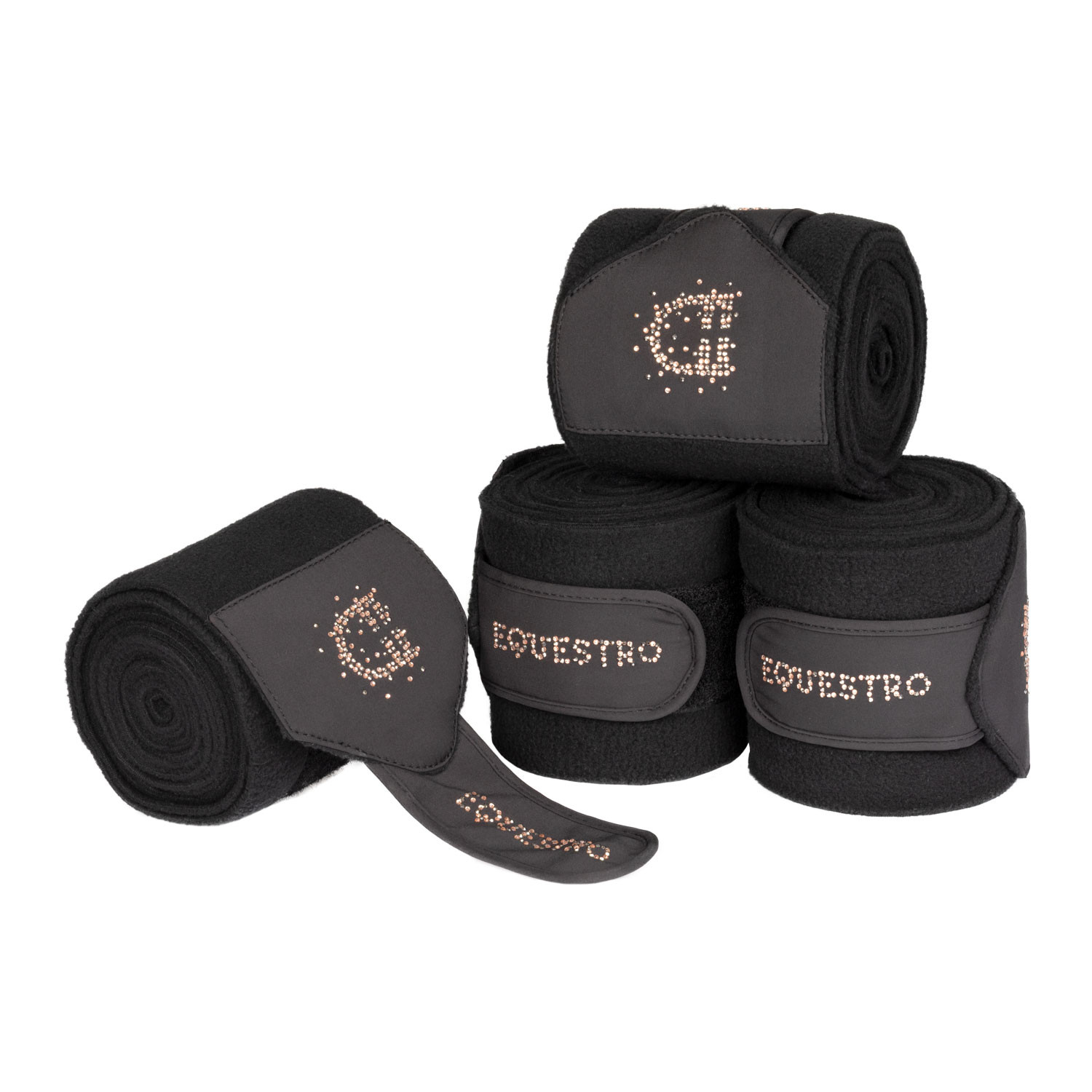 Fleece-Bandagen im 4er-Set mit Klettverschluss