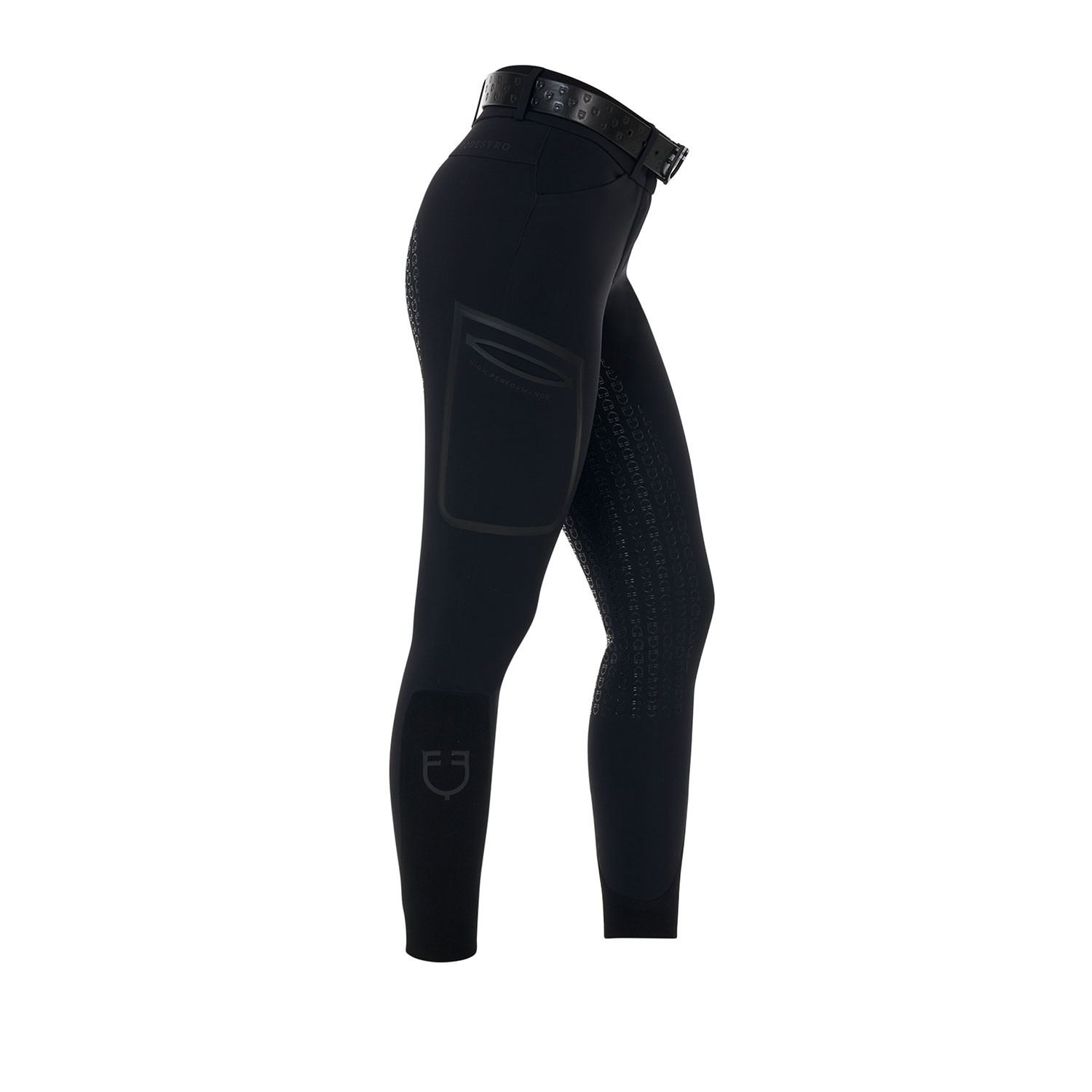 Damen Hochbund Vollbesatzhose Slim Fit