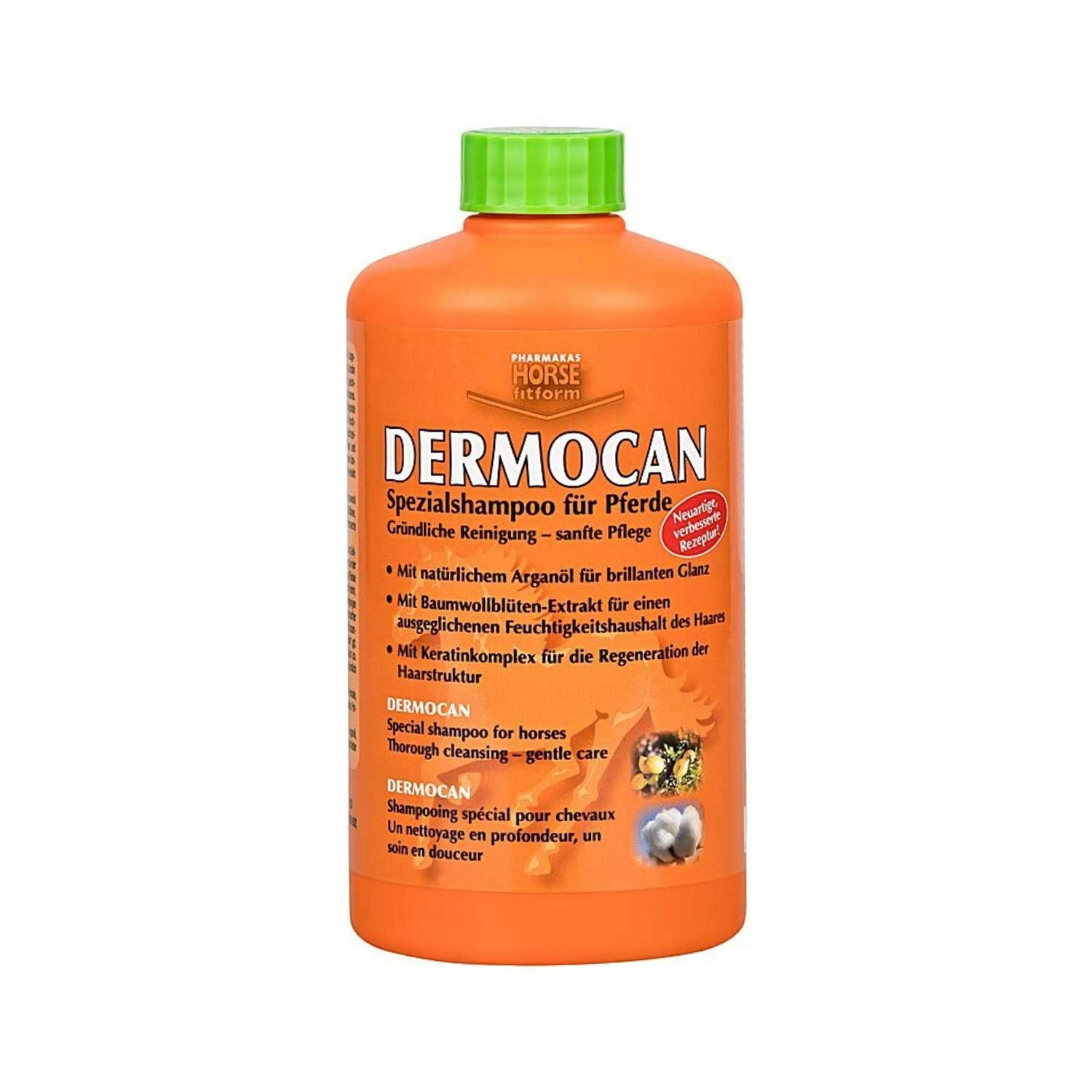 Pferdeshampoo mit intensiv wirkenden Wirkstoffen