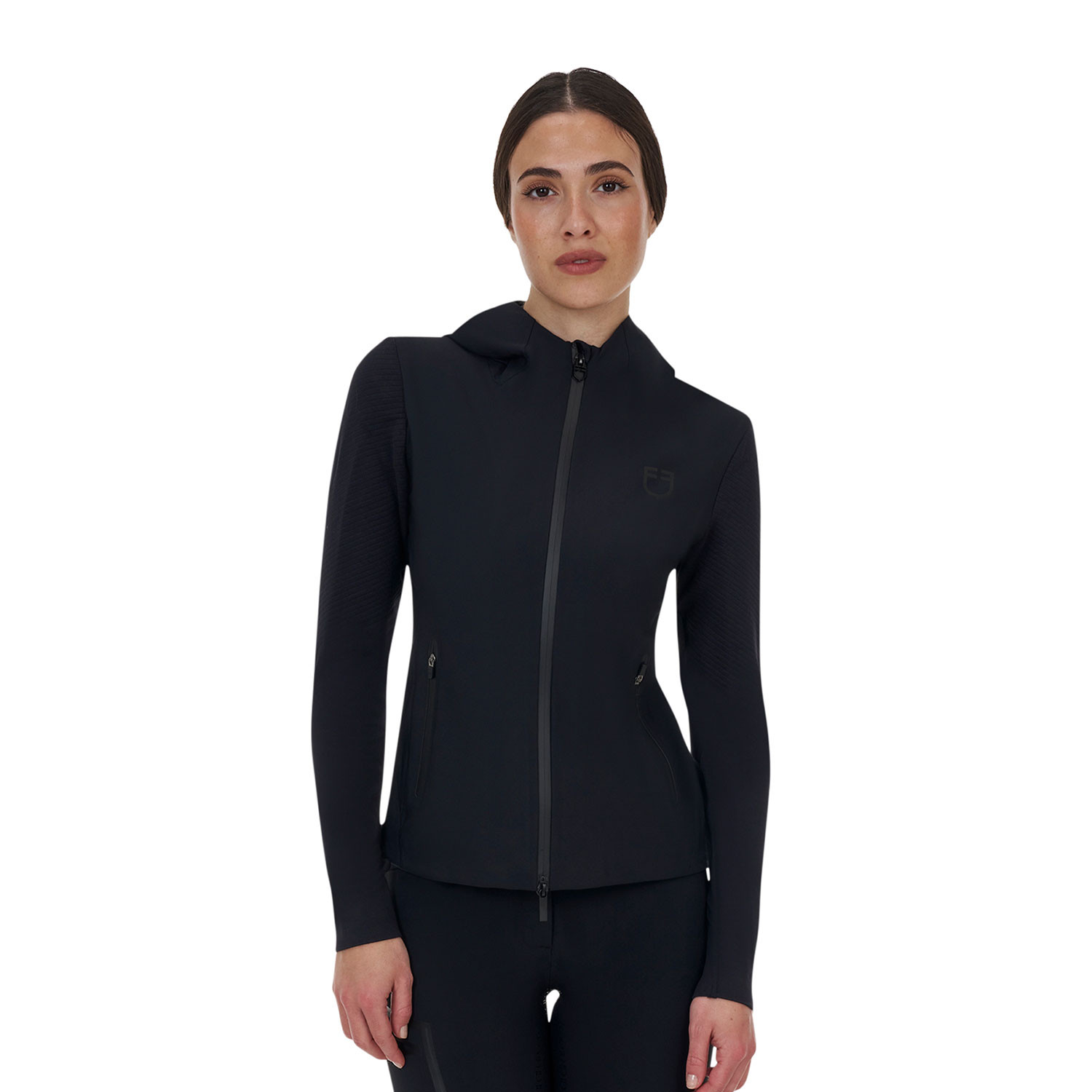 Damen Slim Fit Kapuzenjacke Ridertechnology mit thermoverschweißten Nähten