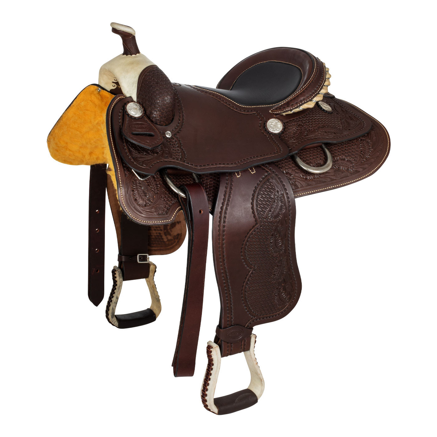 Team-Roping-Westernsattel aus hochwertigem Leder – tiefer Sitz & stabiler Ralide-Sattelbaum