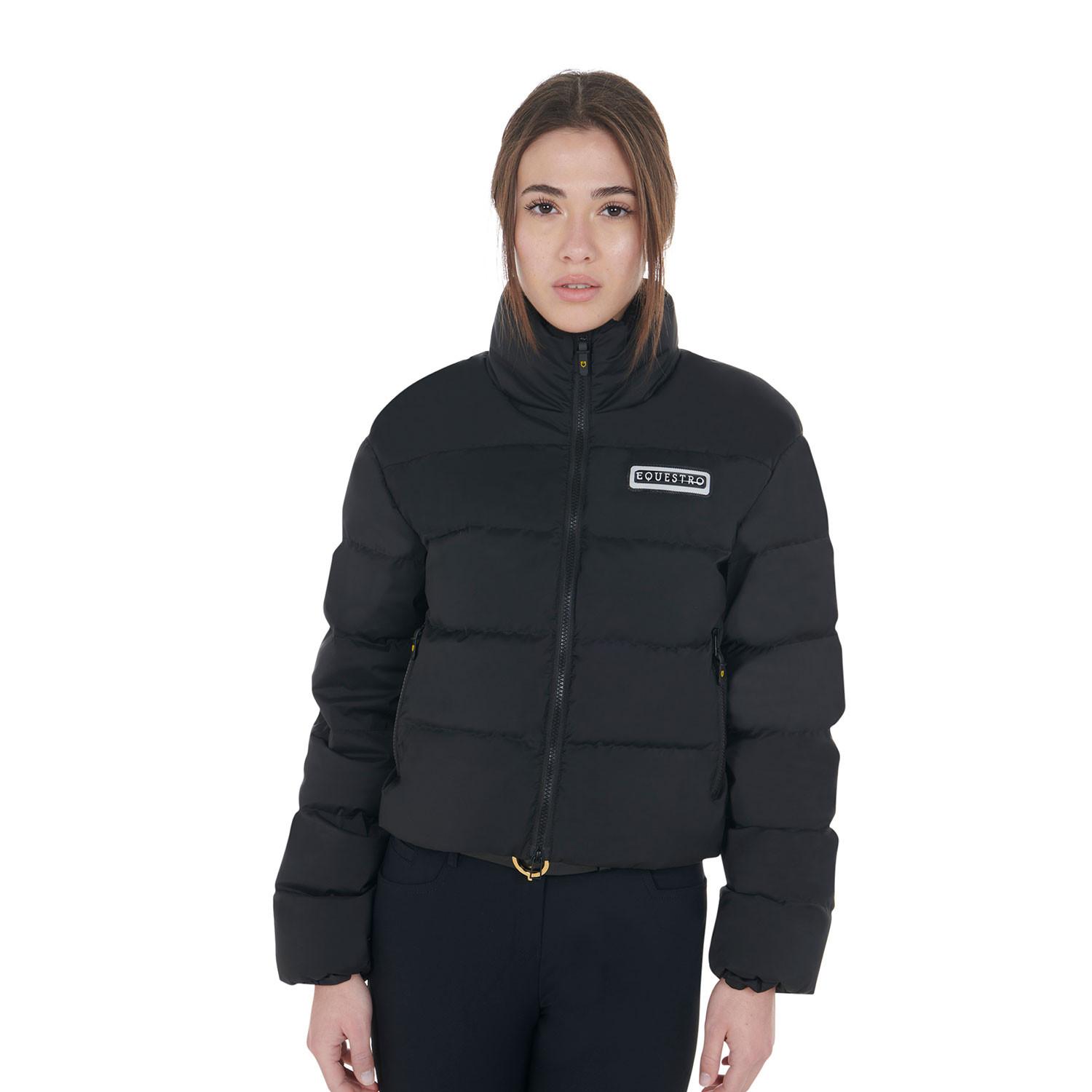 Damen-Daunenjacke mit elastischem Funktionsgewebe,kurz
