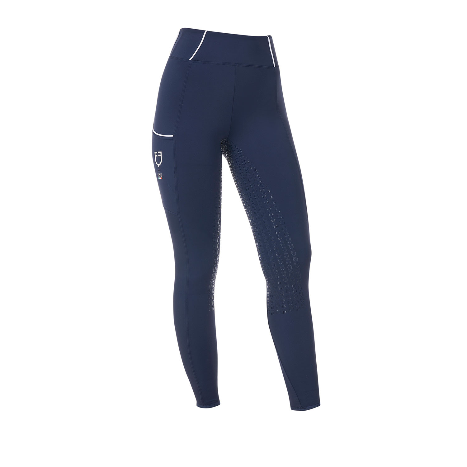 Damen Slim-Fit-Leggings mit Silikon-Vollbesatz