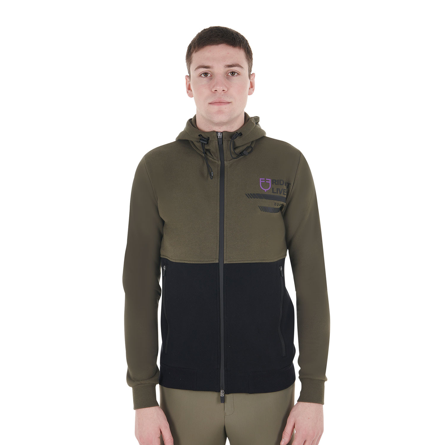 Herren-Hoodie aus Baumwollfleece