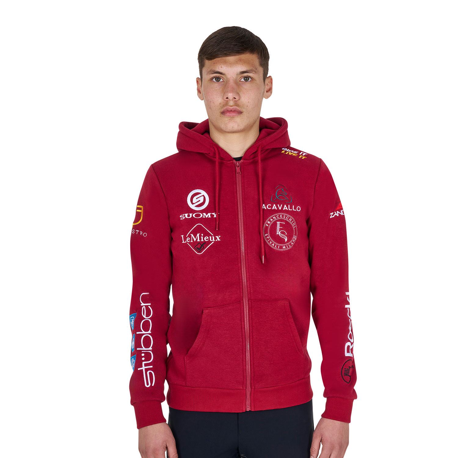 Herren-Sweatshirt mit Kapuze und Logos