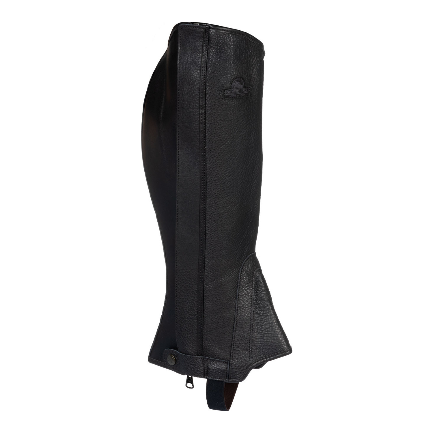 Leder-Reitchaps mit Stretchleder – Schwarz