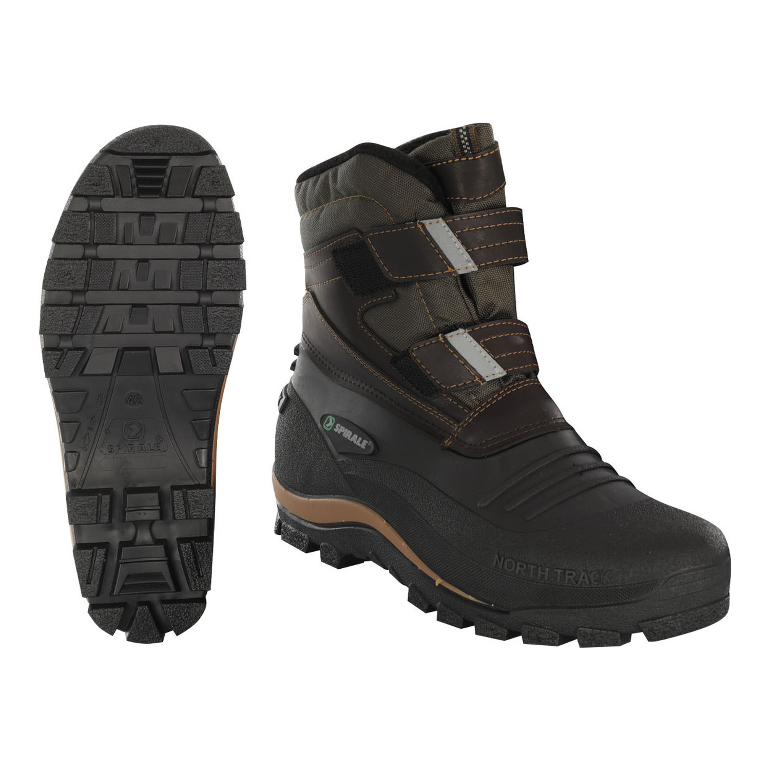 Gefütterte Winterstiefel North Track mit Klettverschluss