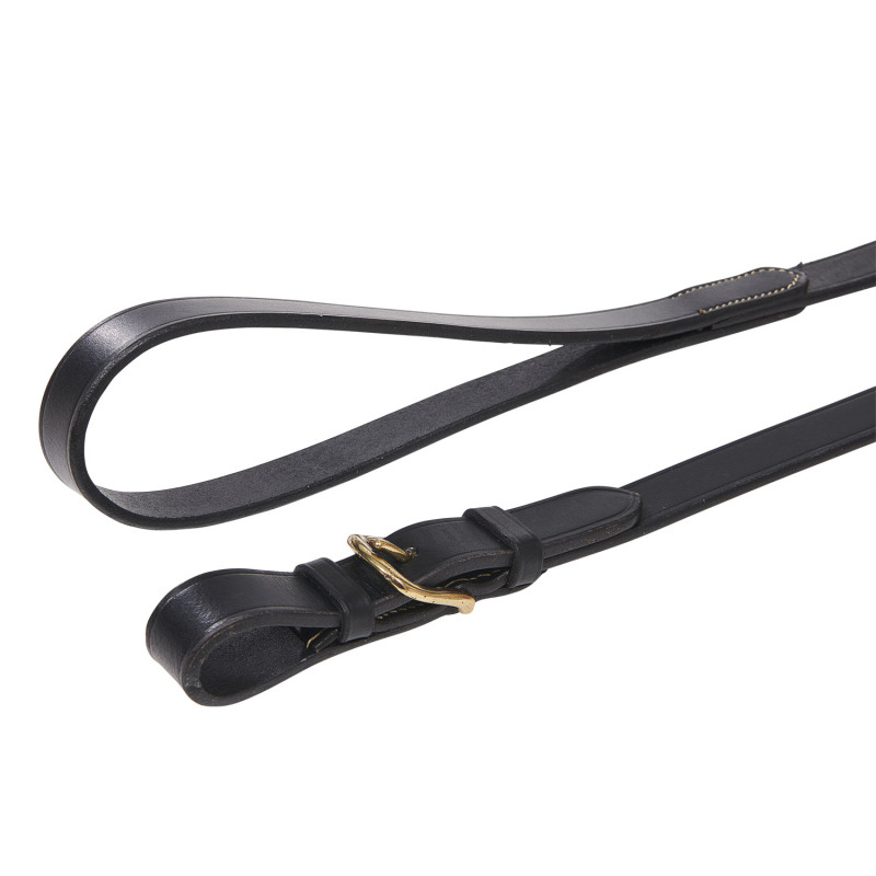 Führstrick aus Leder mit messingbeschichteter Kette