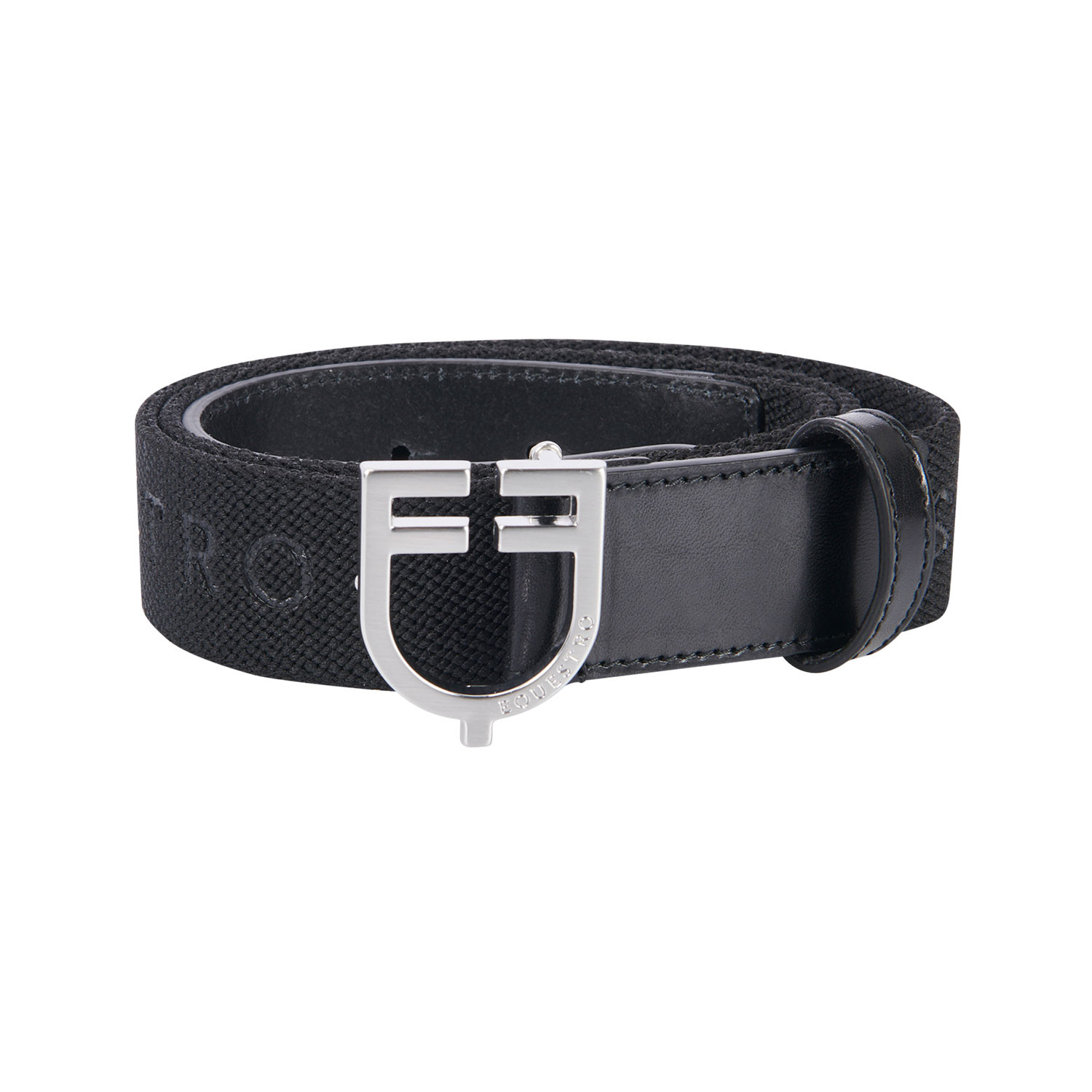 Gürtel aus Leder und Stretchstoff