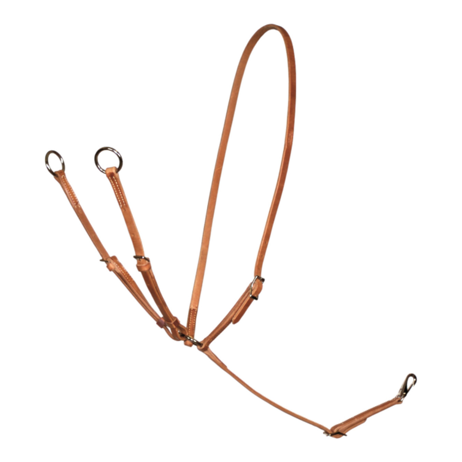 Western-Collier-Martingal aus hochwertigem Harnessleder