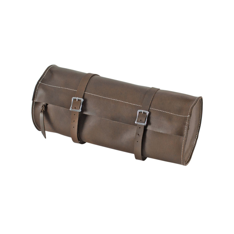 Ergonomische Hinter-Satteltasche aus Leder