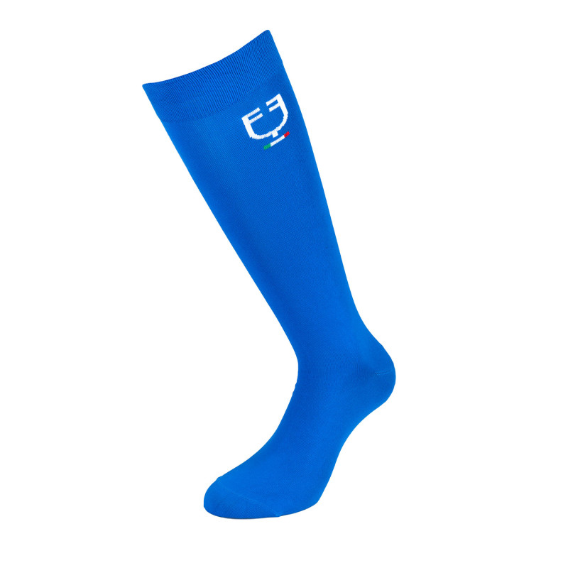 Elastische Funktionssocken mit italienischem Flaggenlogo