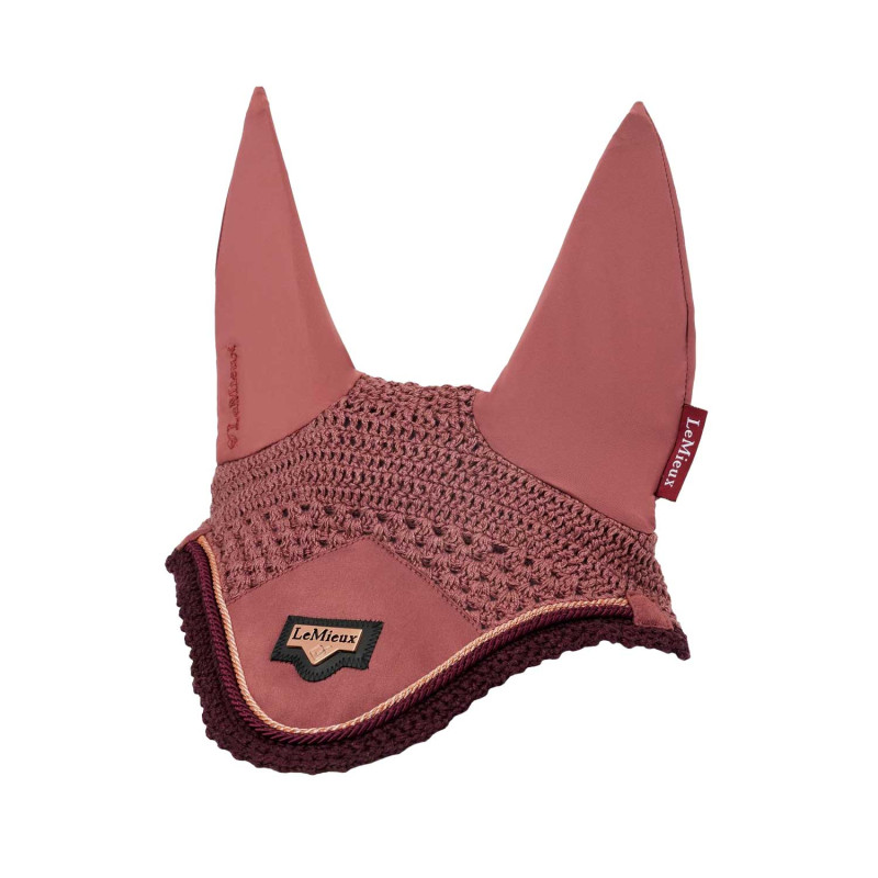 Fliegenhaube aus Loire-Satin mit Lycra-Ohren