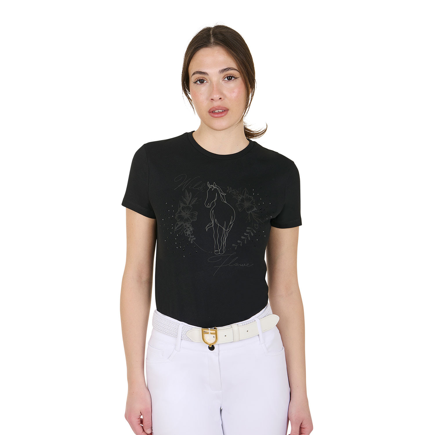 Damen Slim-Fit T-Shirt aus Baumwolle