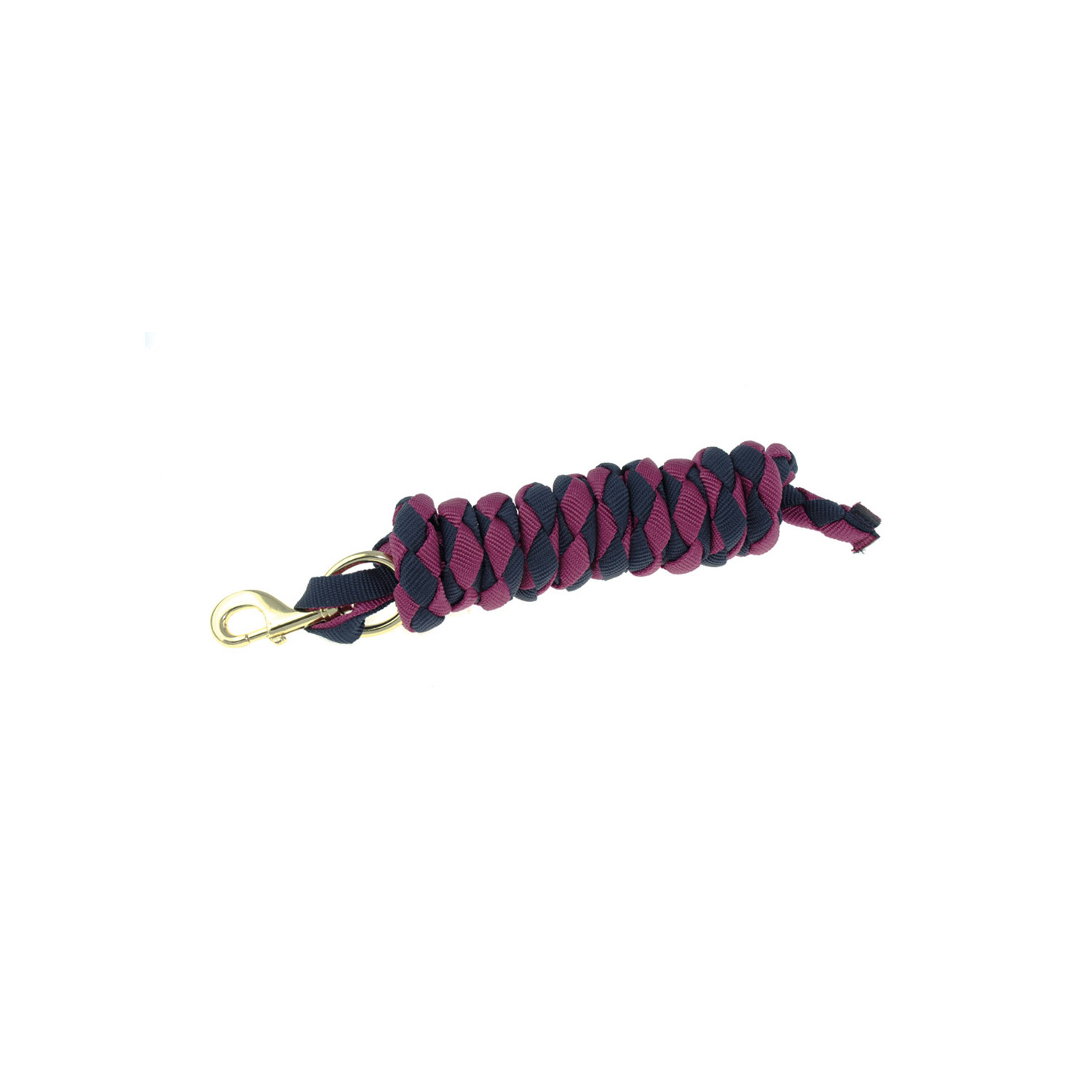 Nylonleine aus geflochtenem Band mit Messingkarabiner