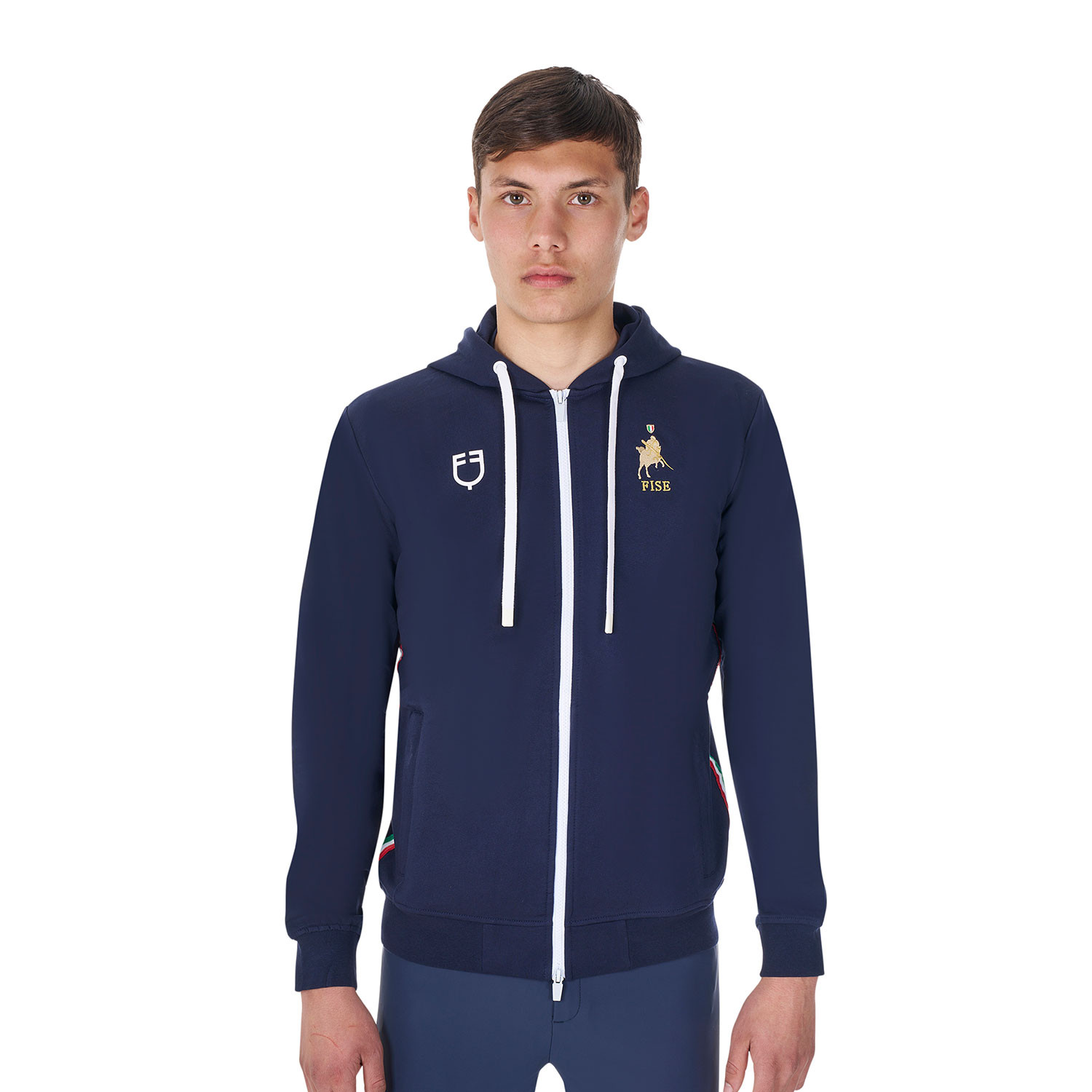 Herren-Sweatshirt mit Kapuze und Reißverschluss