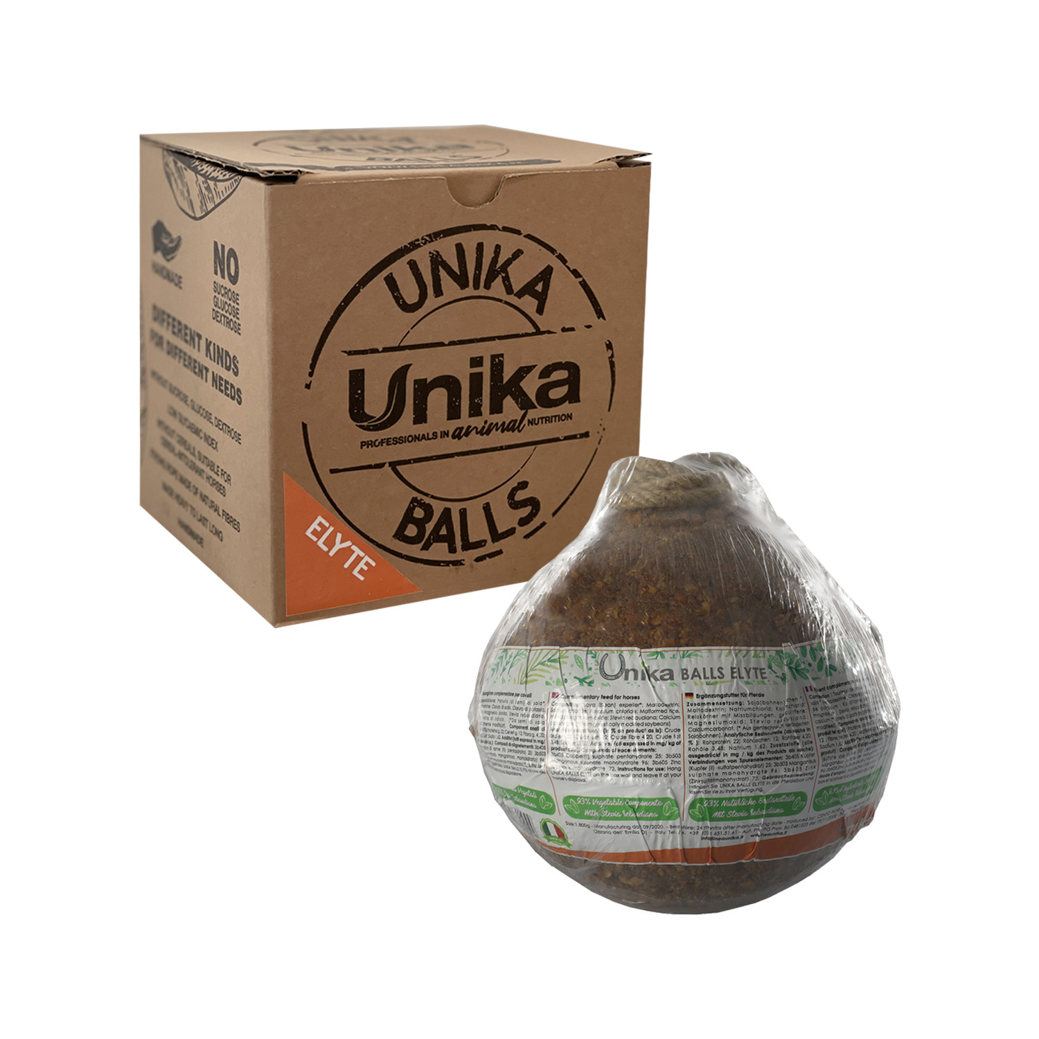 Elektrolyt-Ball mit Naturfaserseil