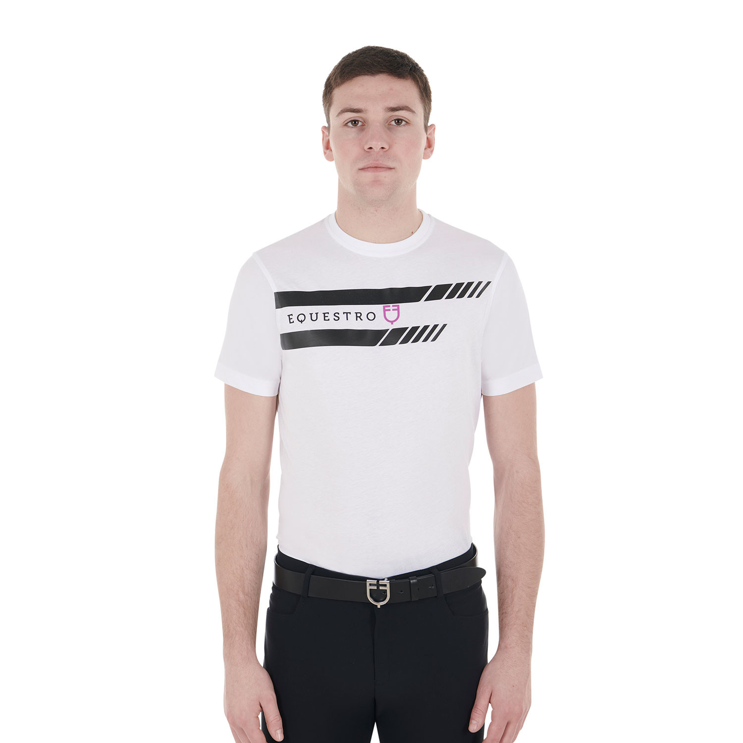 Herren Slim-Fit T-Shirt mit Brustprint