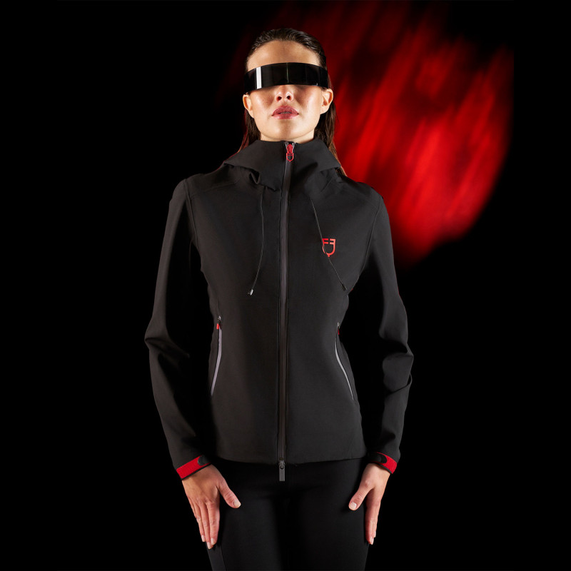 Damen wasserdichte Softshell-Jacke mit Reißverschluss