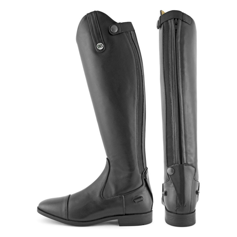 Derby Reitstiefel aus Leder mit Reißverschluss