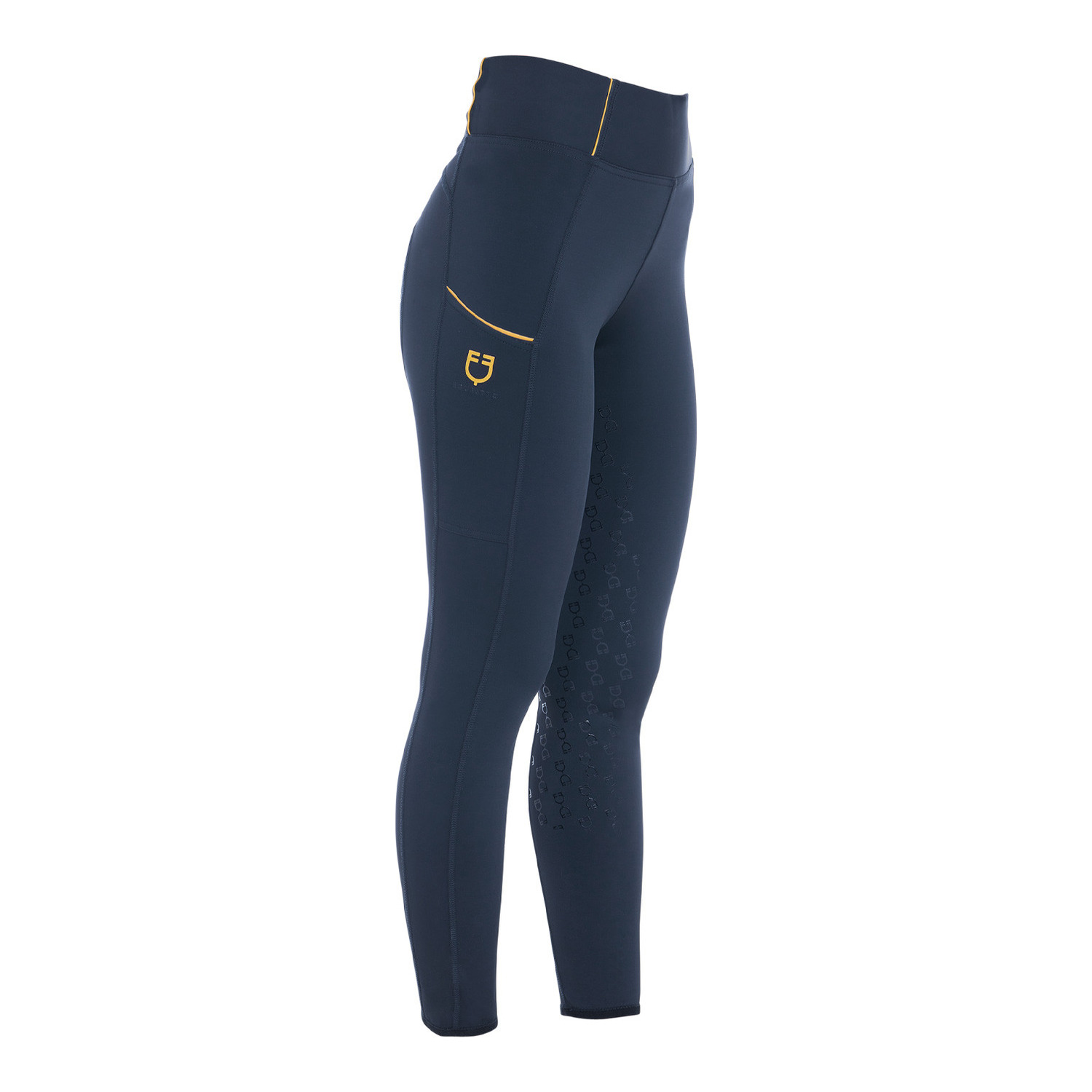 Damen Winter-Reitleggings Slim Fit mit Fleece-Futter und Full-Grip