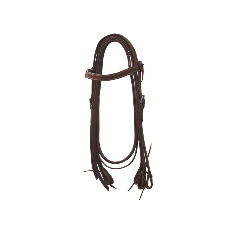 Gerader Westernkopfstall mit Blumenmuster