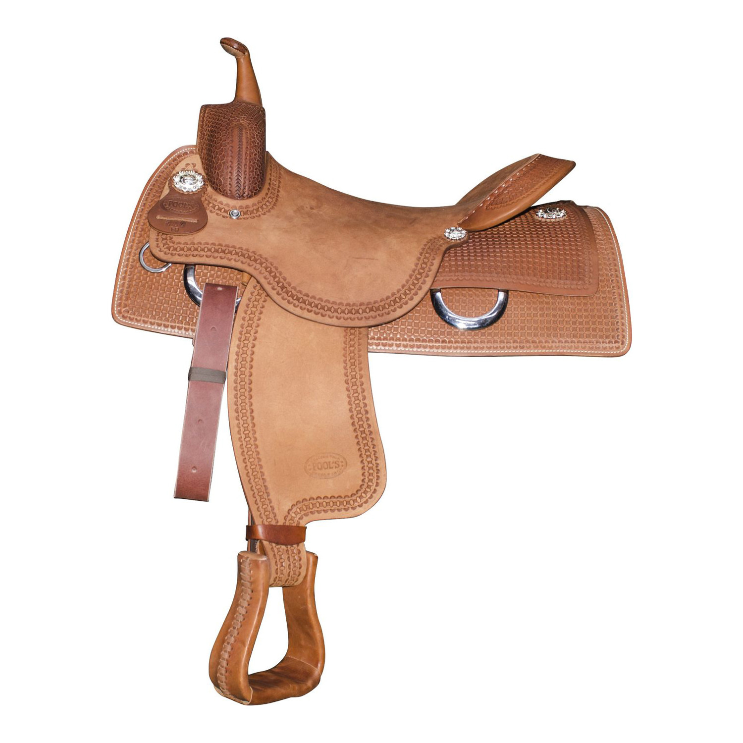 Classic Team-Penning-Westernsattel 444 aus geöltem Leder