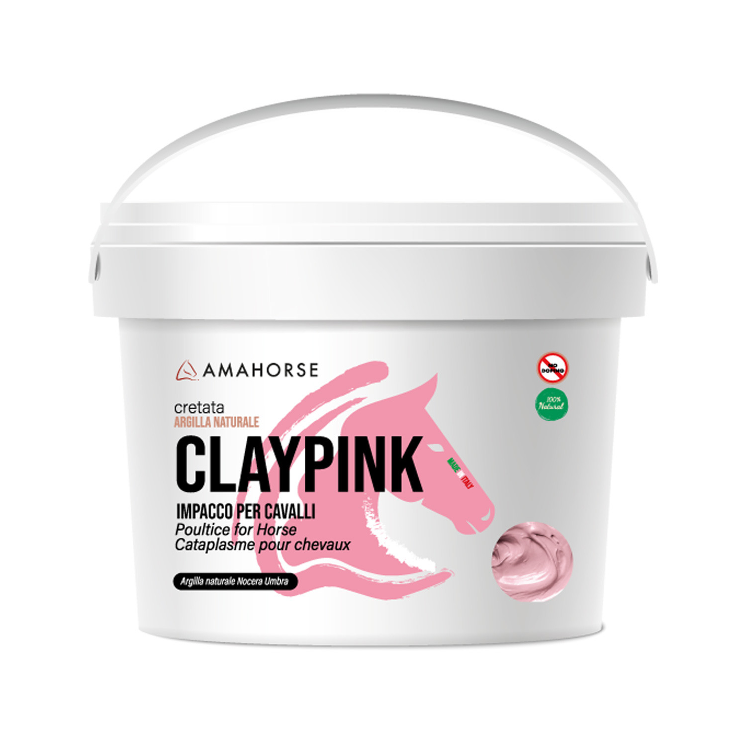 Pink Minerallpaste für Pferde