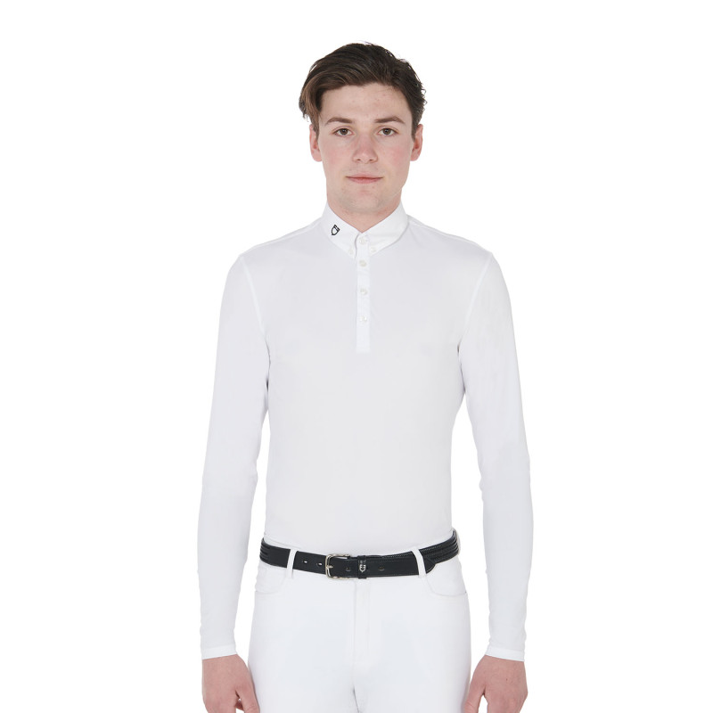 Langärmliges Herren Wettkampf-Poloshirt