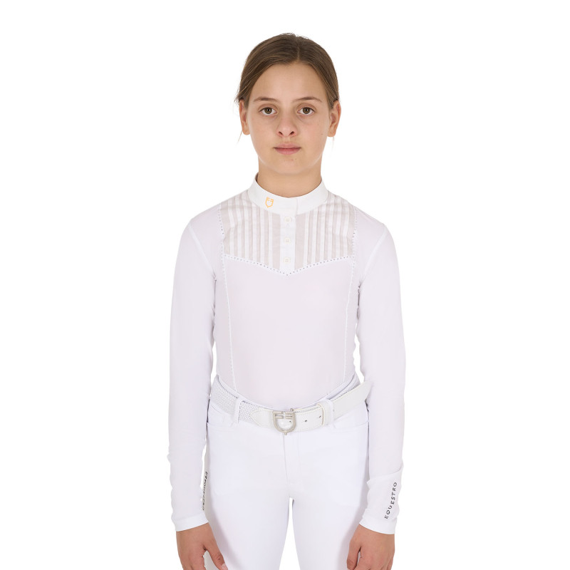 Slim Fit Wettkampf-Poloshirt für Mädchen