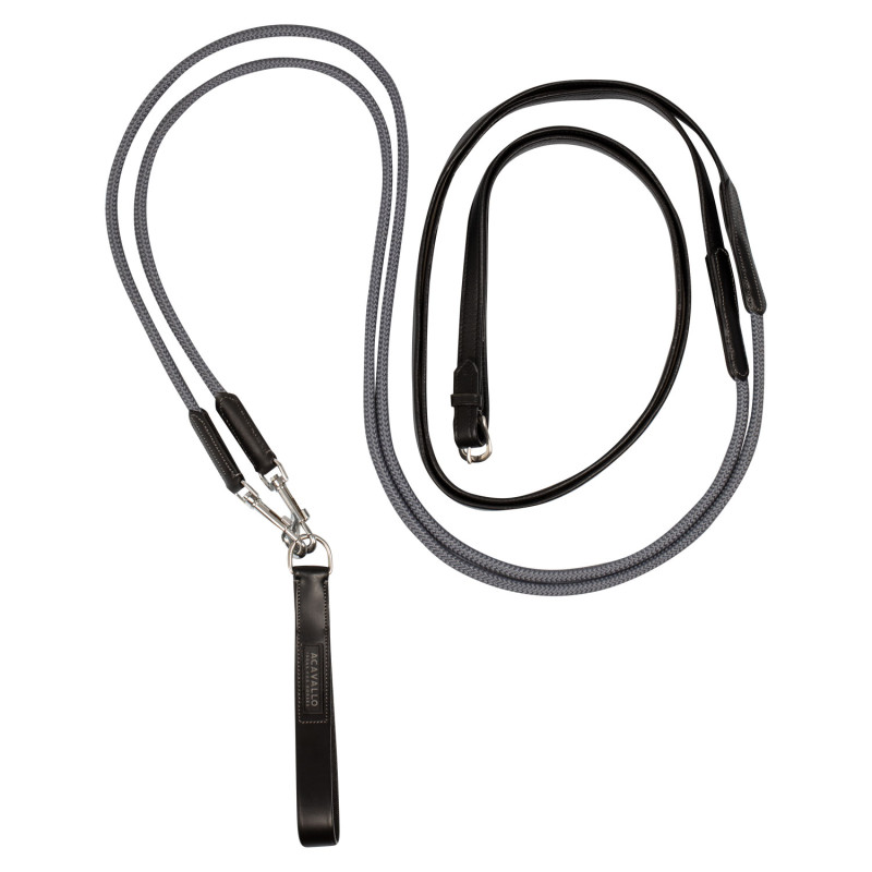 Ausbindezügel aus Leder und Nylon