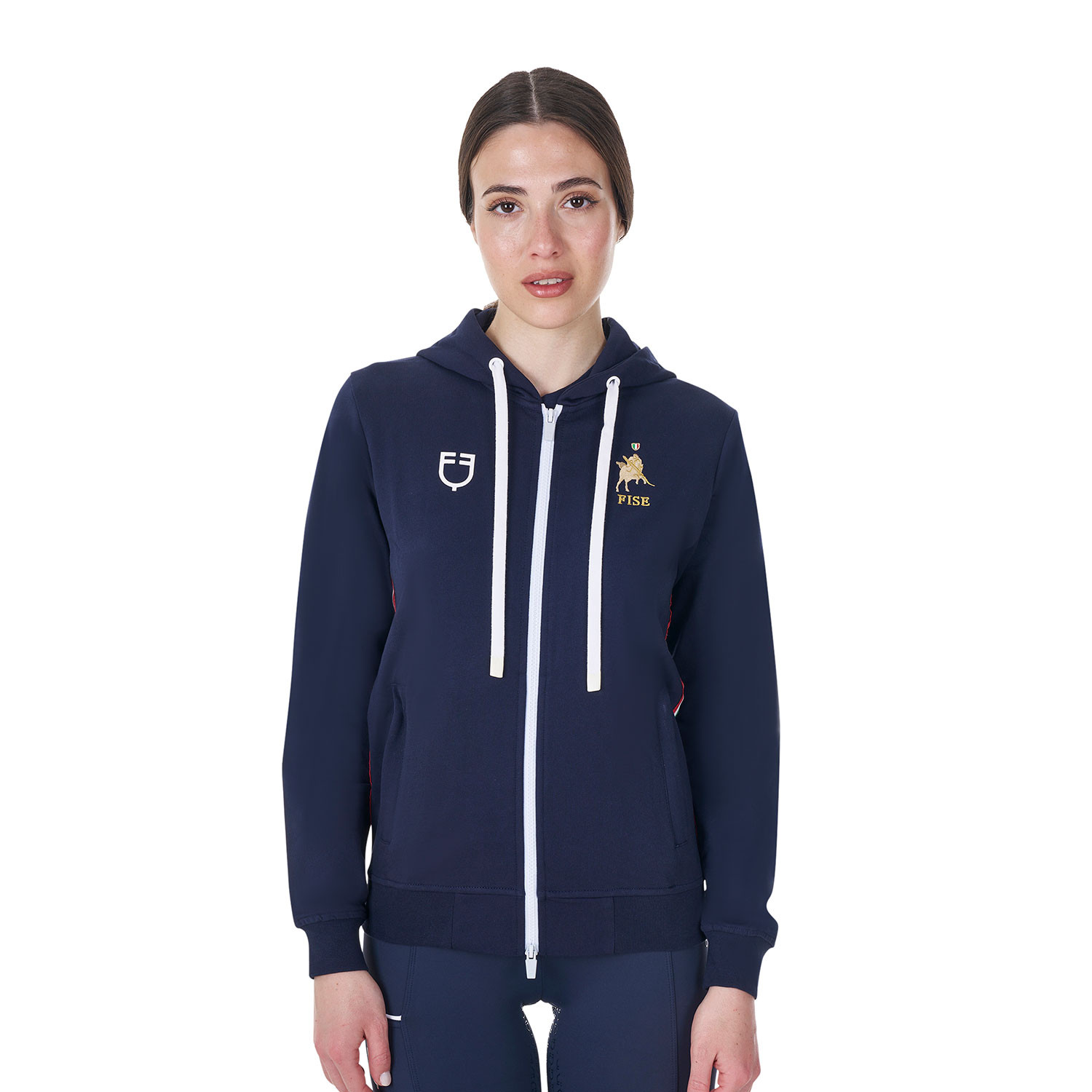 Damen-Sweatshirt mit Kapuze und Reißverschluss