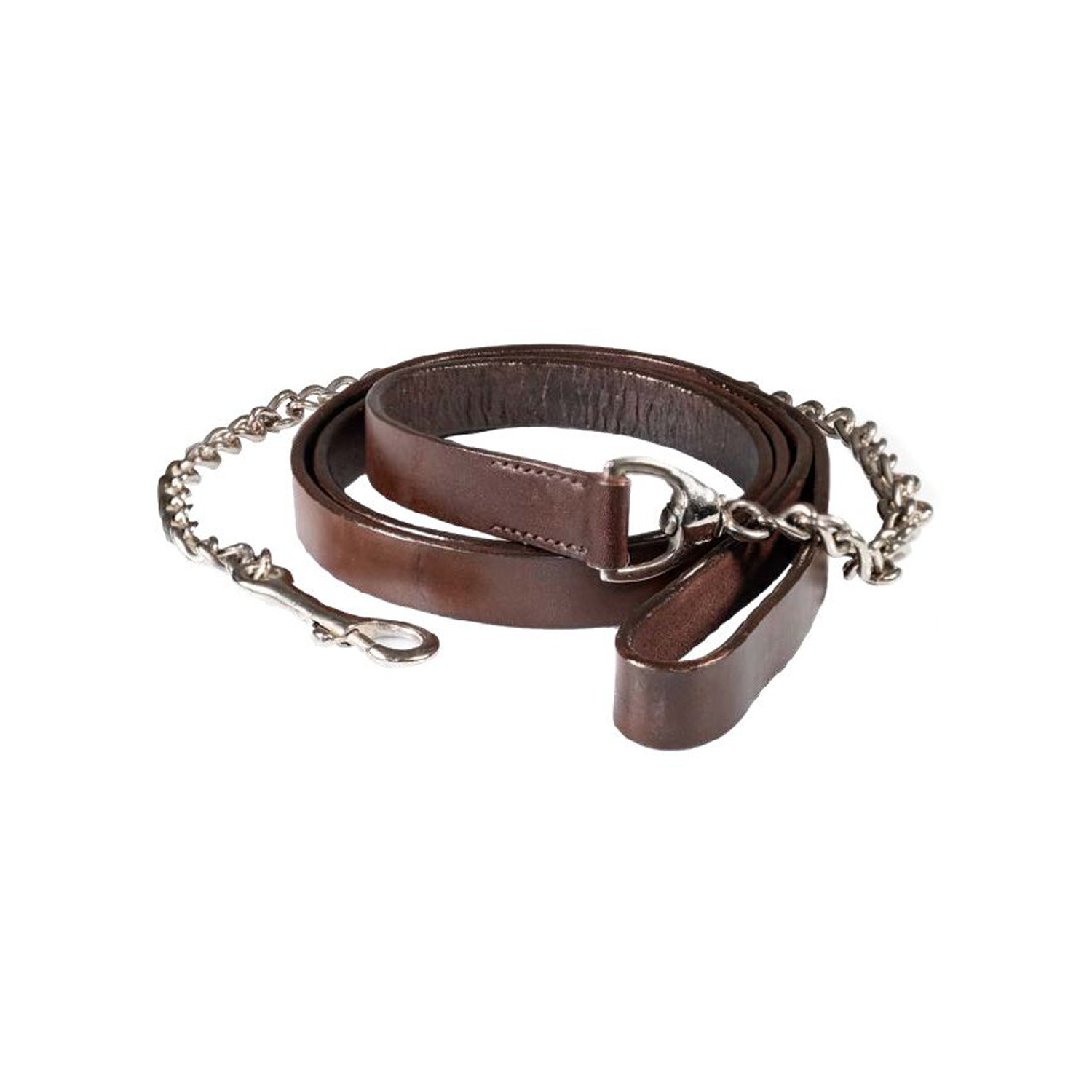 Lederleine mit Kette