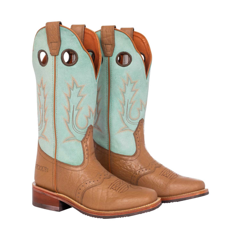 Damen-Westernstiefel aus vollnarbigem Kalbsleder