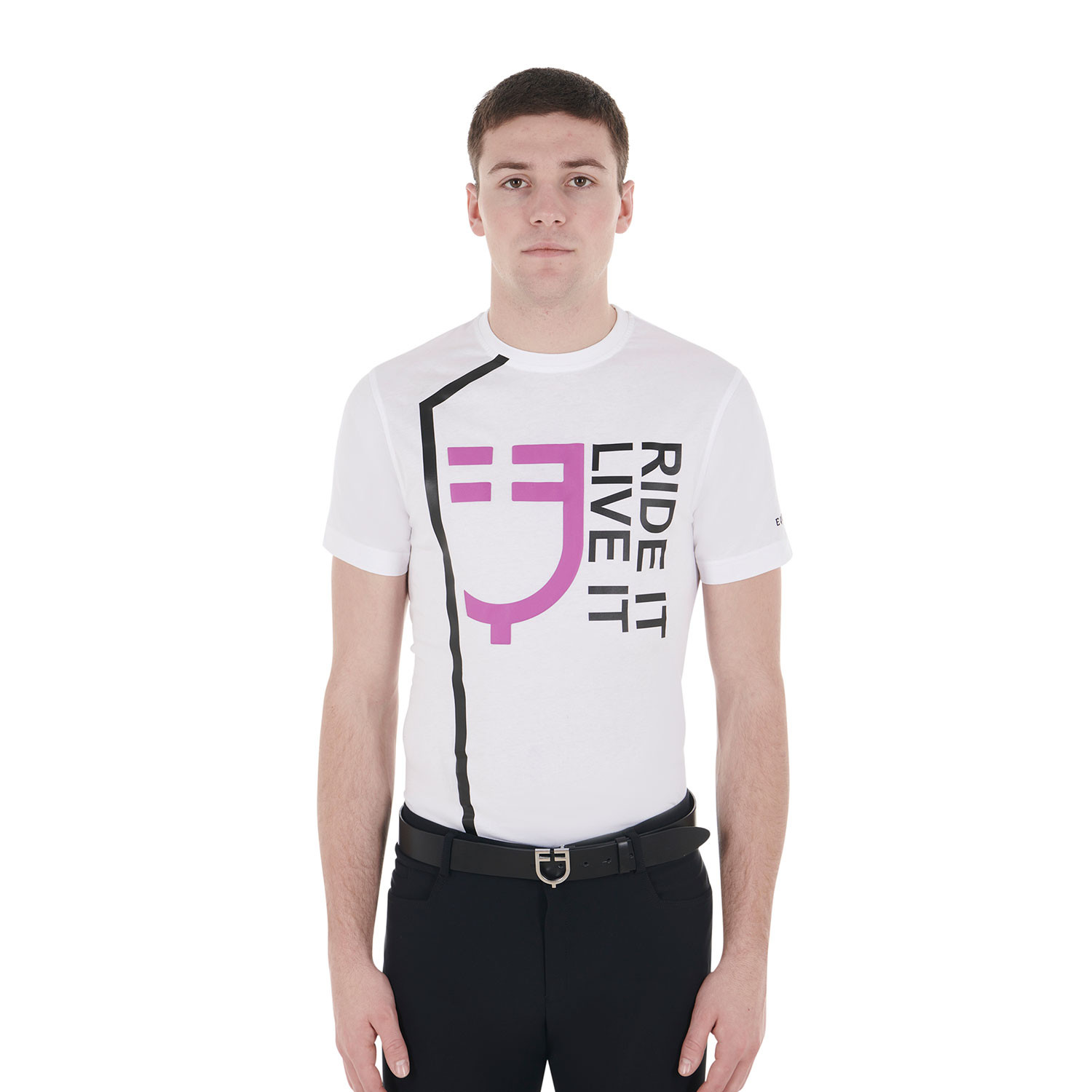 Slim Fit Baumwoll-T-Shirt mit Logo