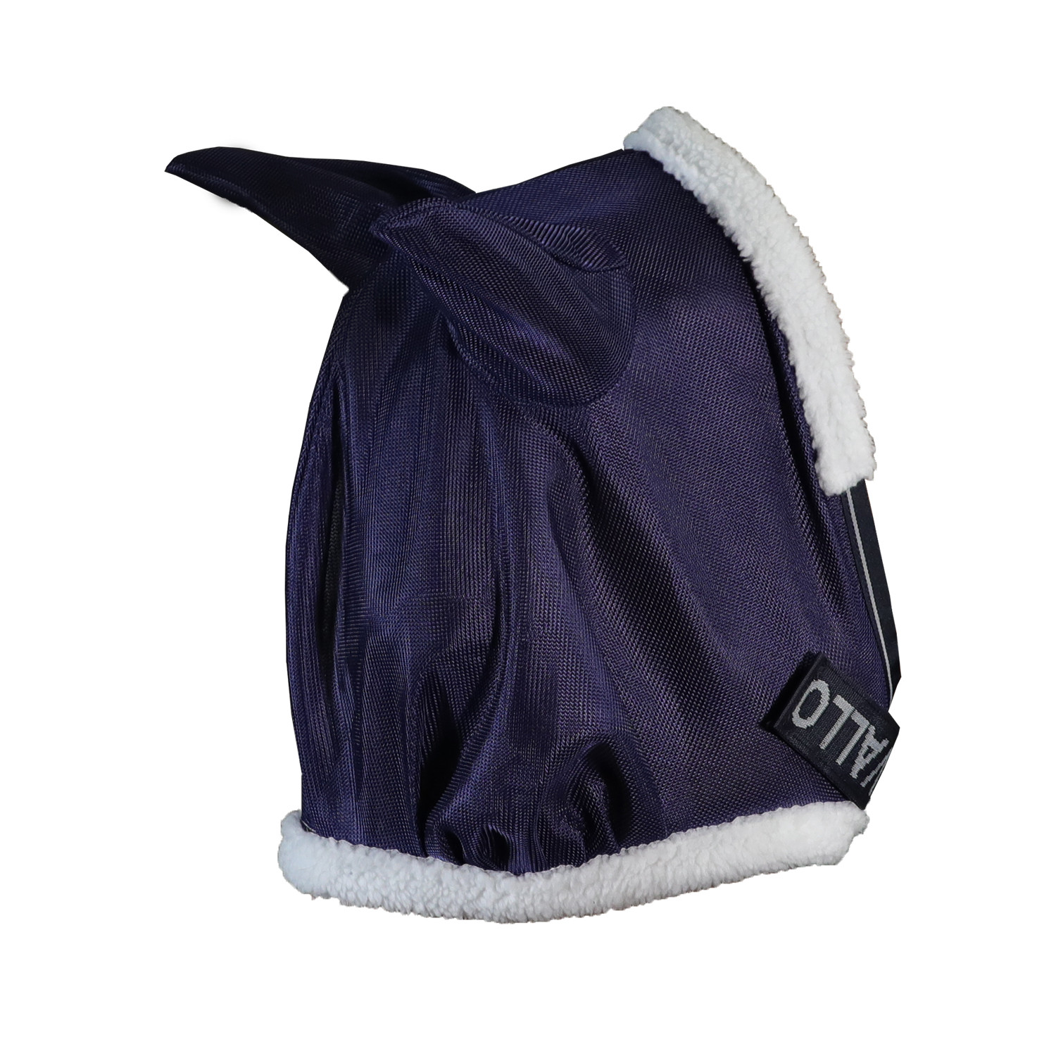 Fliegenmaske aus perforiertem Material mit Eco-Fell Rand