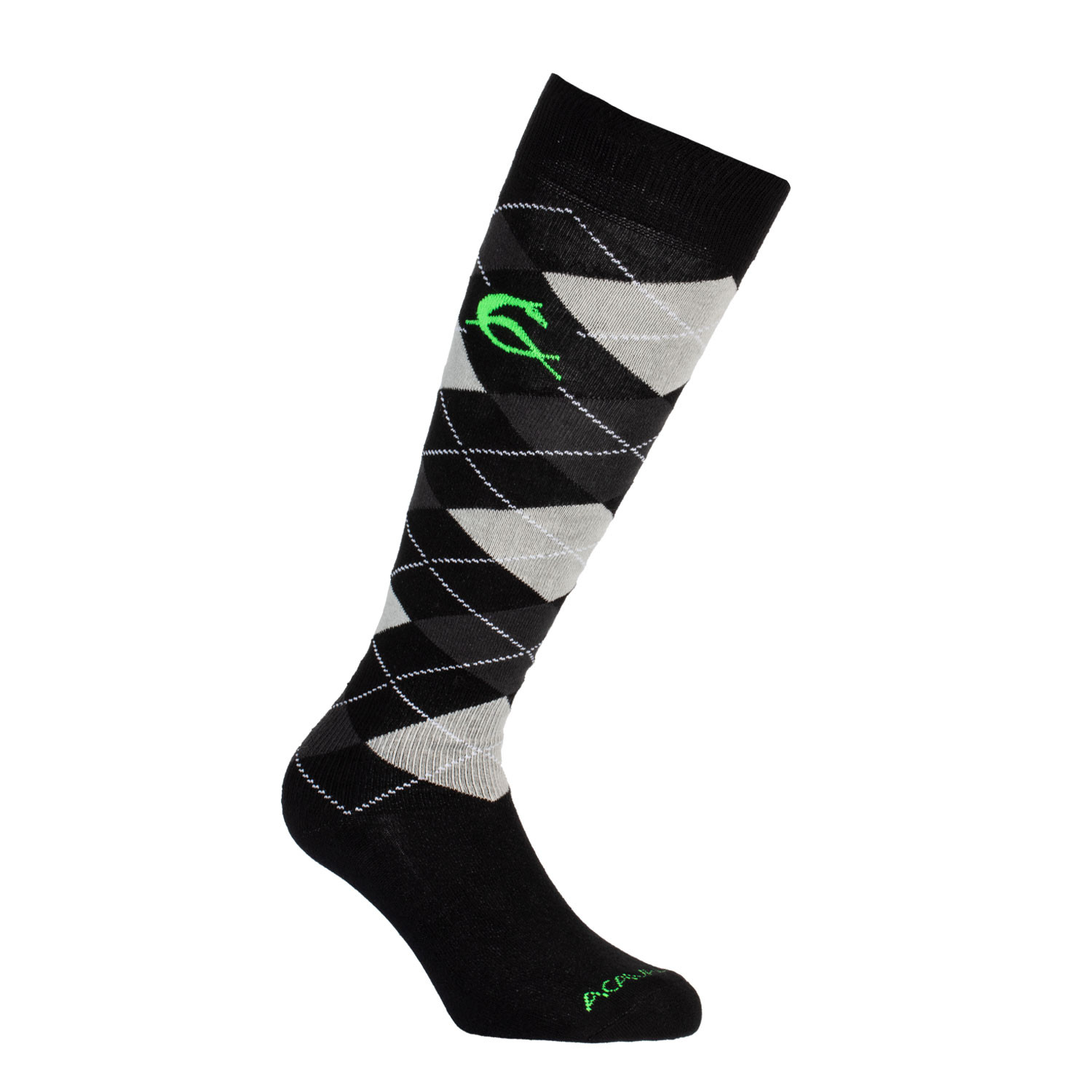 BLACK W / ANTHRACITE & LIGHT GREY DIAMOND
