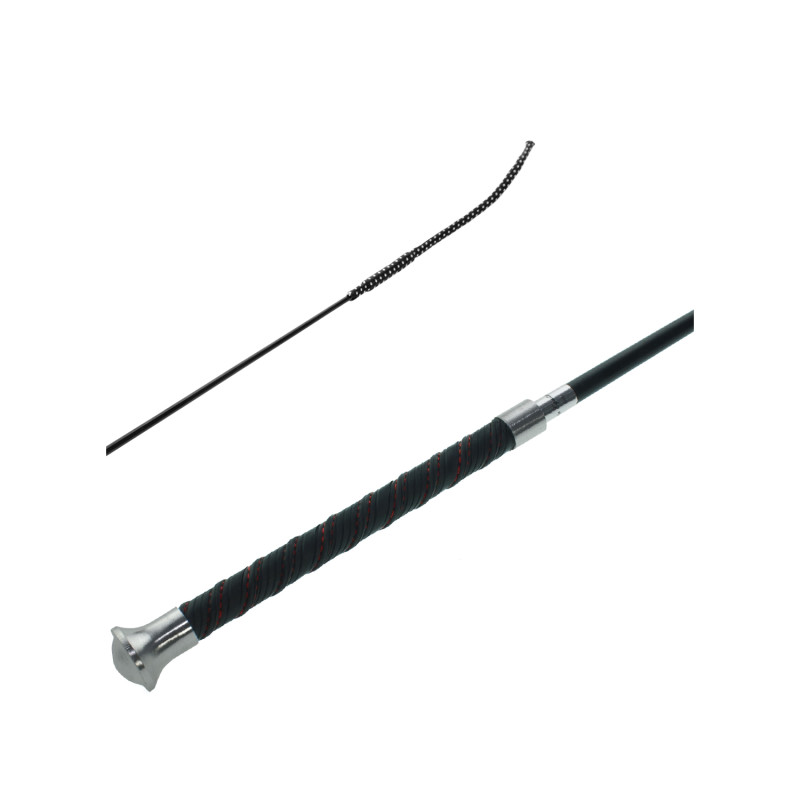 Dressurgerte Carbon schwarz matt mit Anti-Rutsch-Griff, verschiedene Farben